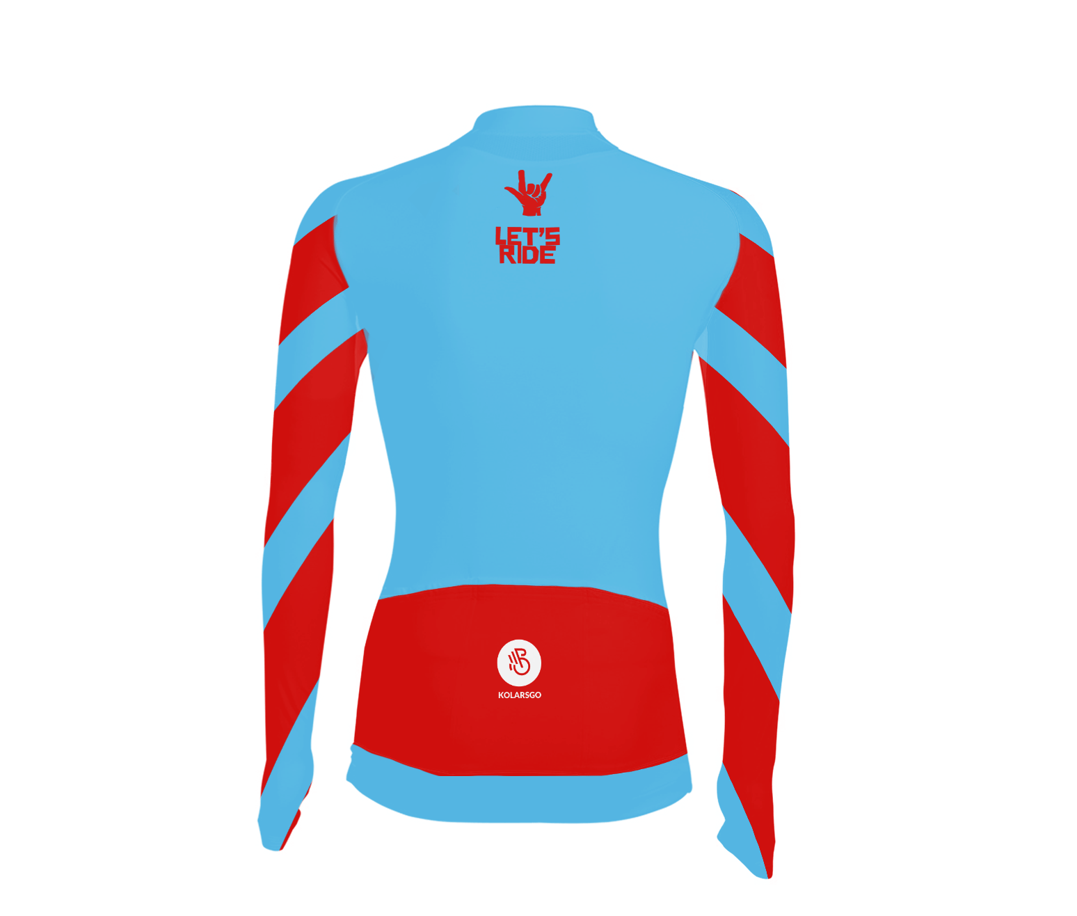 Long sleeve cycling jersey Blue One image 2