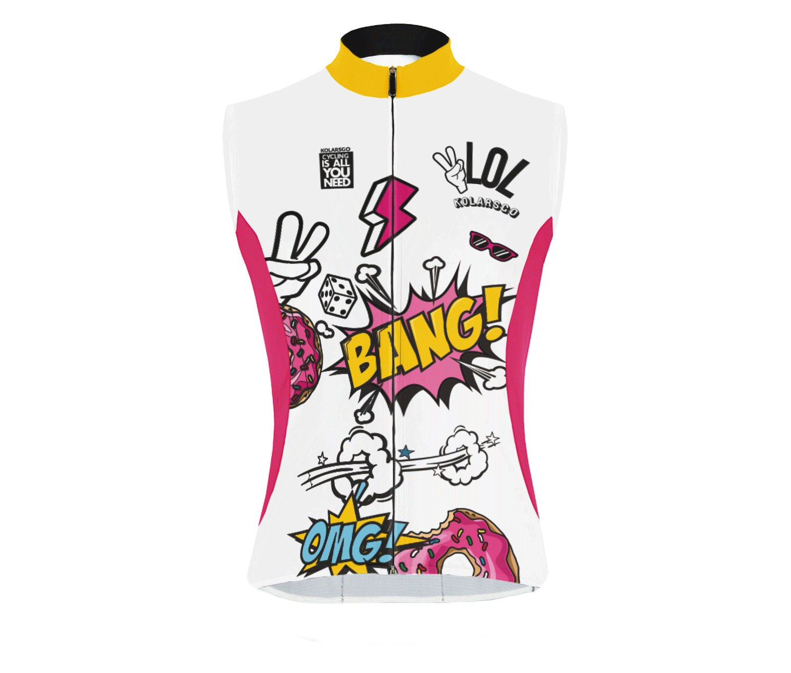 Cycling jersey without sleeves Comics