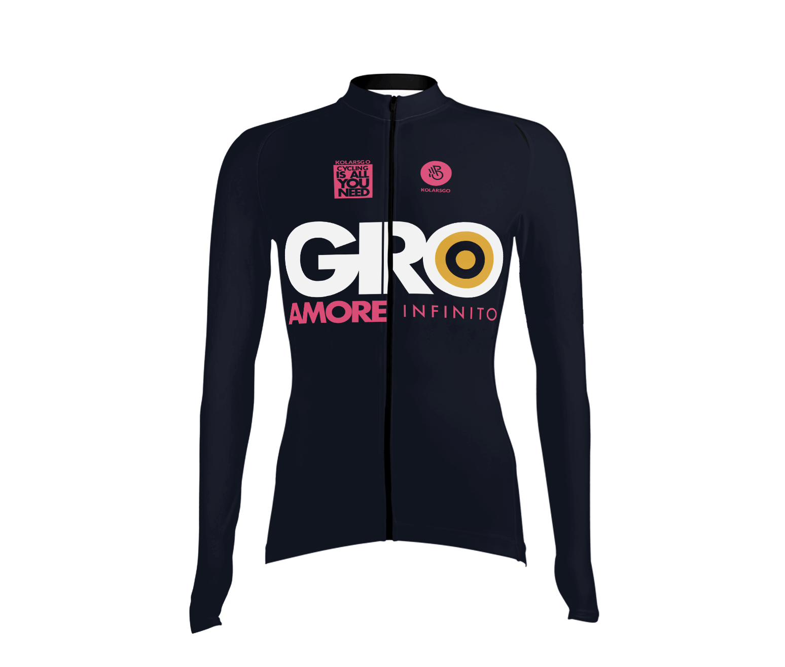 GIRO BLUE long sleeve cycling jersey