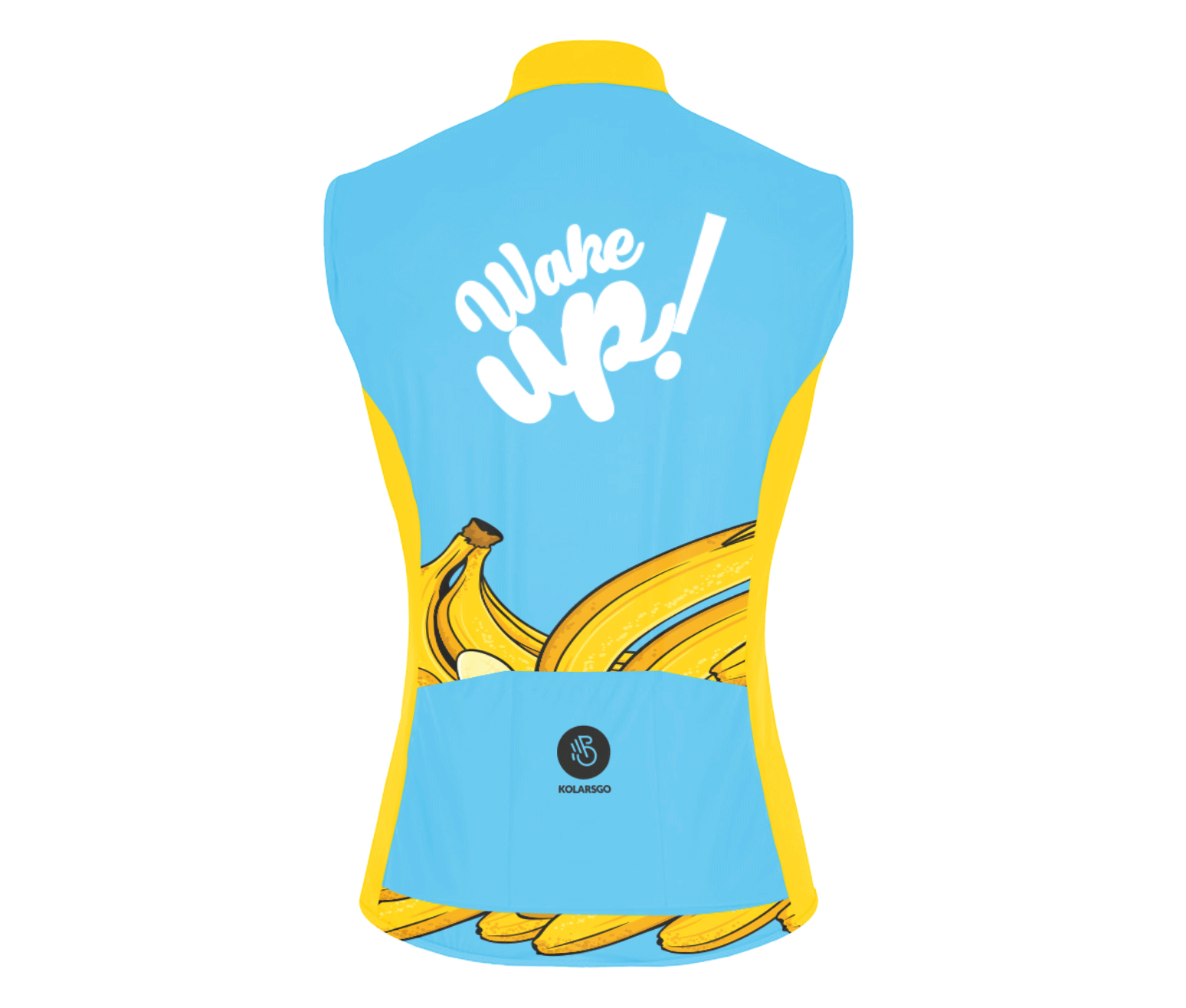 Cycling jersey without sleeves Wake up