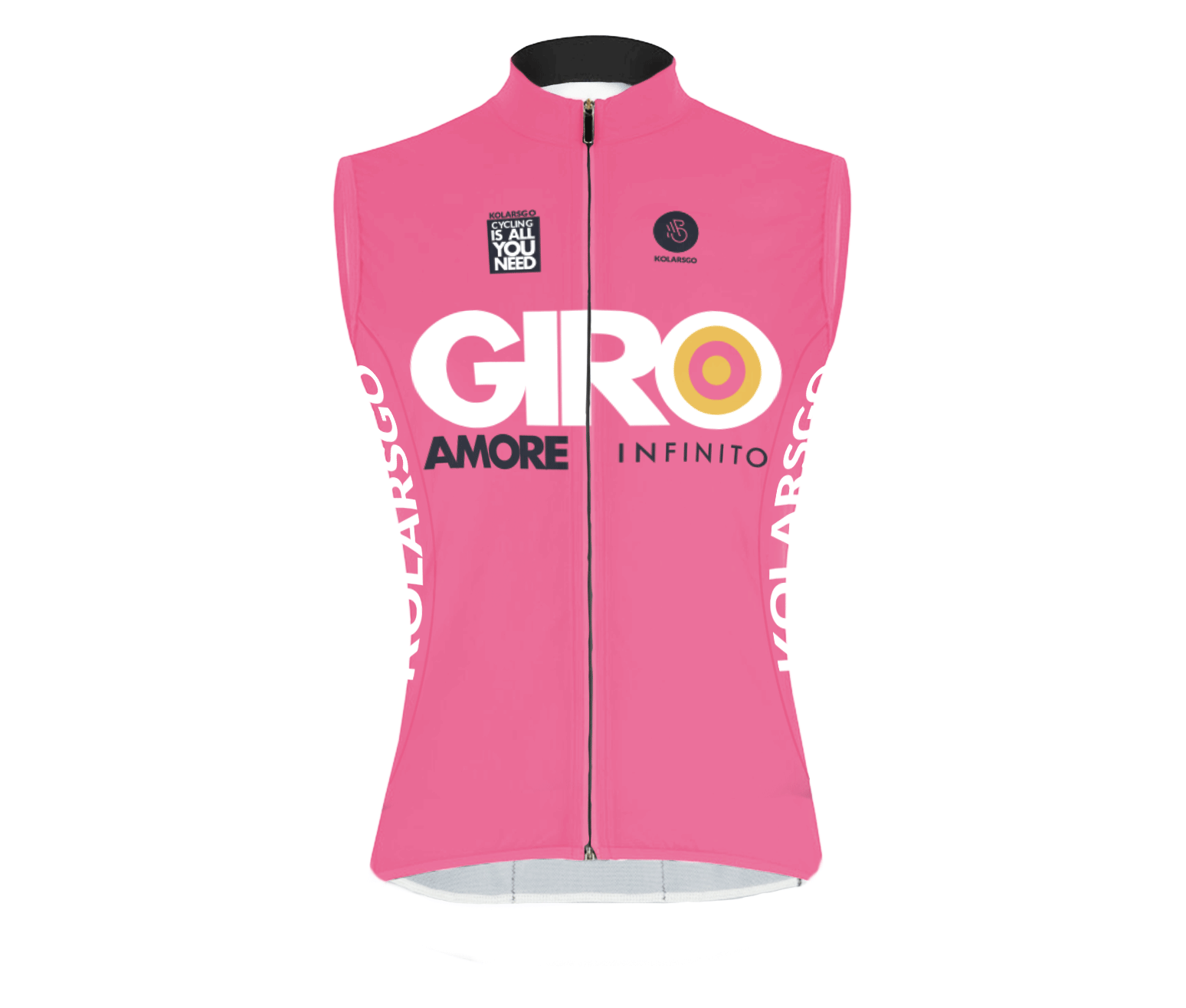 Cycling jersey without sleeves Giro Pink image 1